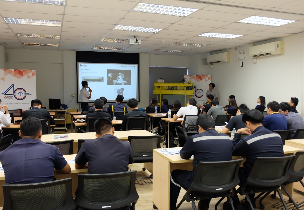 การรถไฟฟ้าขนส่งมวลชนแห่งประเทศไทย เยี่ยมชมและอบรม ณ ศูนย์ฝึกอบรมมิตซูบิชิ