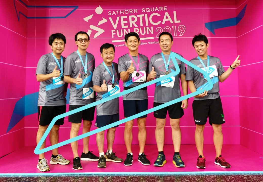 มิตซูบิชิร่วมวิ่งขึ้นตึก ณ อาคารสาทรสแควร์