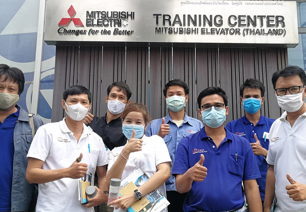 มิตซูบิชิลิฟต์ นำเสนอนวัตกรรมลิฟต์โดยสารเพื่อพิชิตโควิด-19